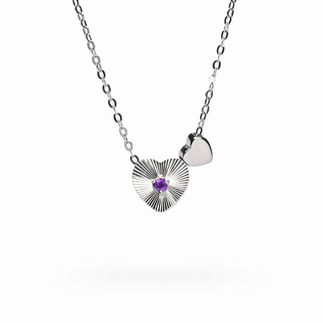 LOVE & PASSIONATE - Seven Color Birthstone- Lucky Heart (Bracelet)