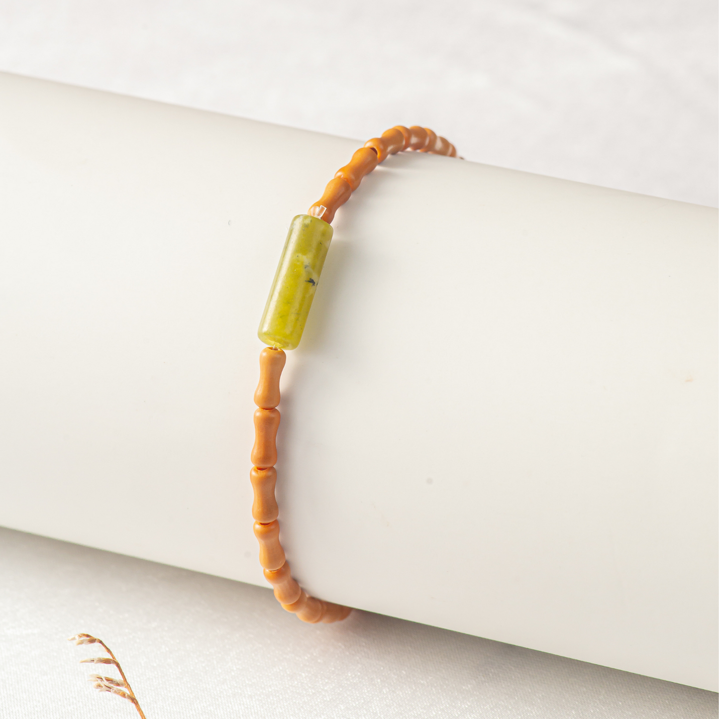 PEACE - Jade & Olive Wood- Jade Flow (Bracelet)