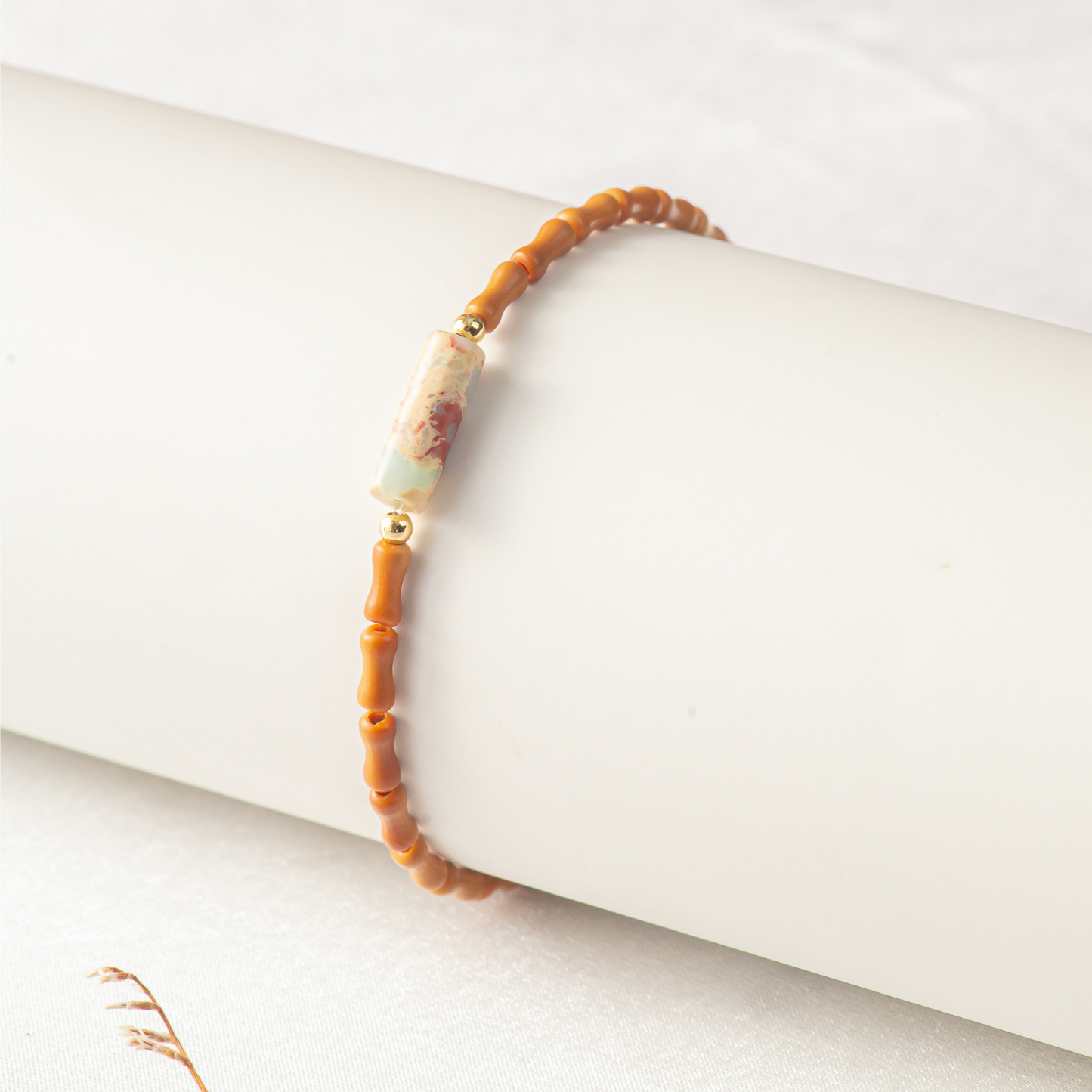PEACE - Shoushan & Olive Wood- Harmony Root(Bracelet)