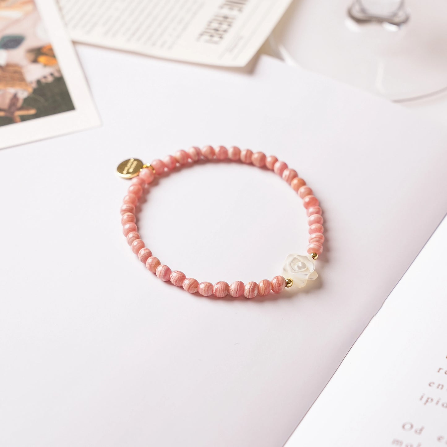 PEACE & WISDOM - Rhodochrosite - Rosy Glow (Bracelet)