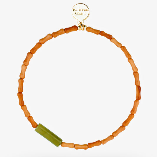 PEACE - Jade & Olive Wood- Jade Flow (Bracelet)
