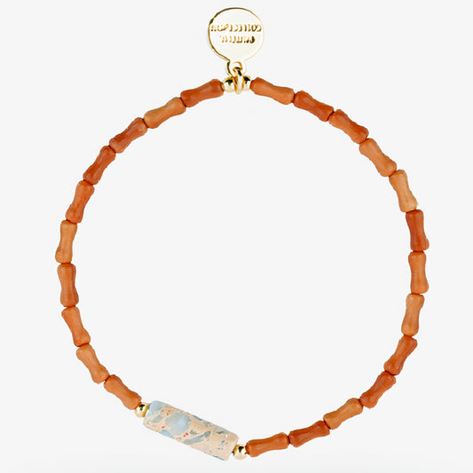 PEACE - Shoushan & Olive Wood- Harmony Root(Bracelet)
