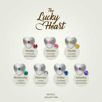 LOVE & PASSIONATE - Seven Color Birthstone- Lucky Heart (Bracelet)