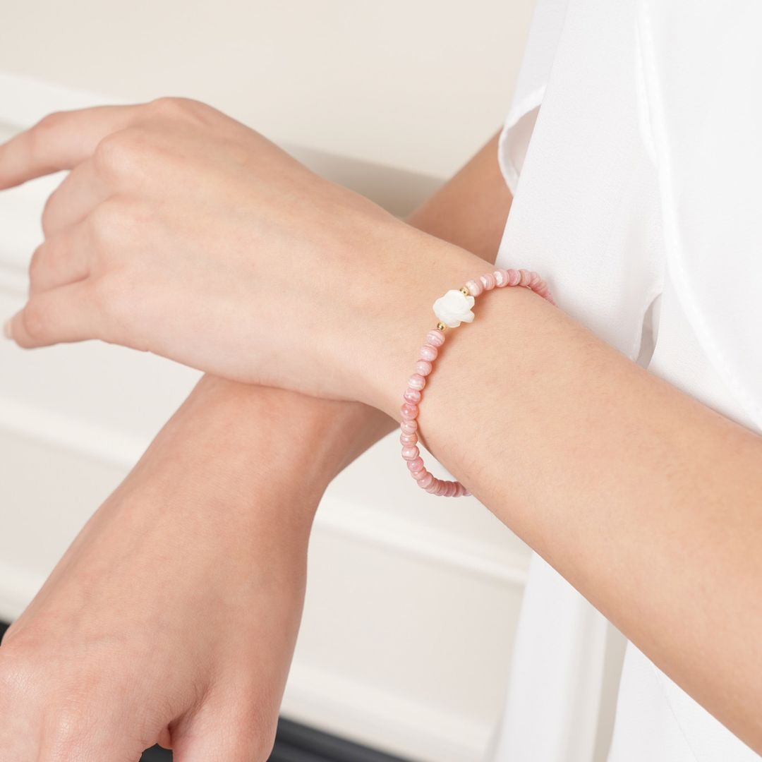 PEACE & WISDOM - Rhodochrosite - Rosy Glow (Bracelet)