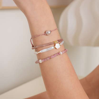 LOVE & PASSIONATE - Four Bracelets- Rosy Ensemble (Bracelet)