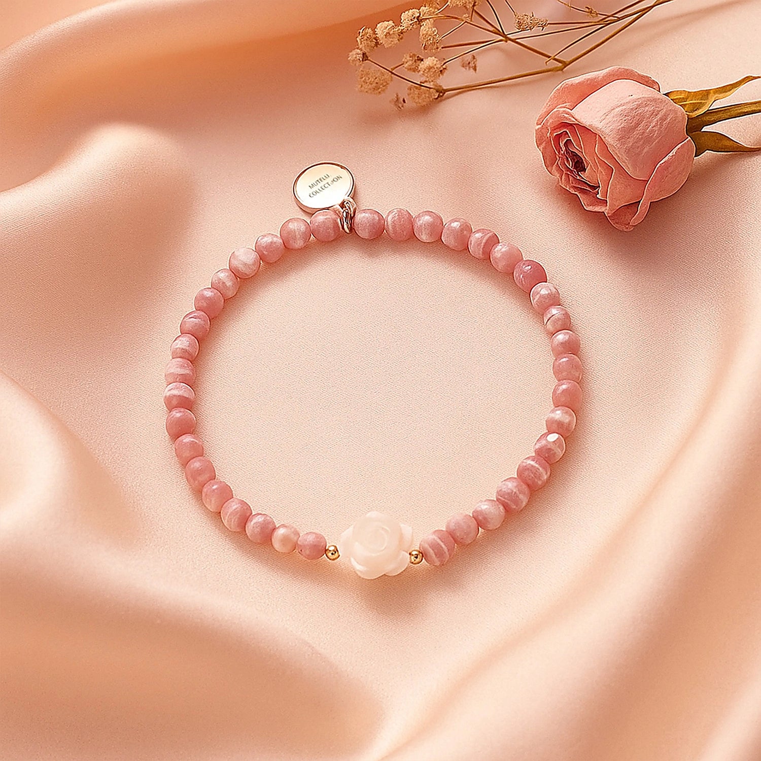 LOVE & PASSIONATE - Rhodochrosite - Rosy Glow (Bracelet)