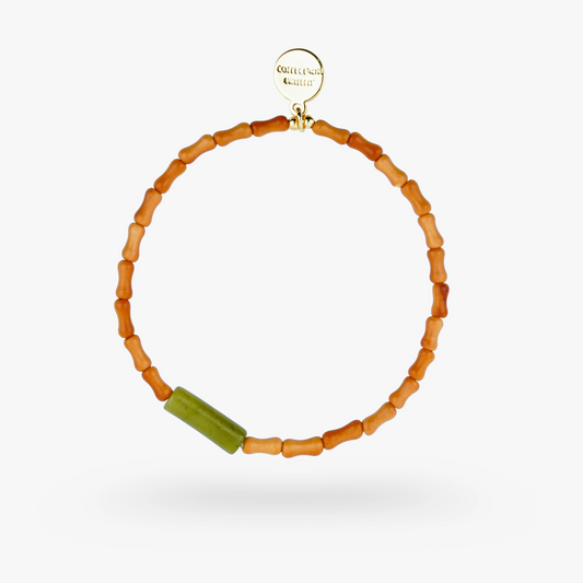 PEACE - Jade & Olive Wood- Jade Flow (Bracelet)