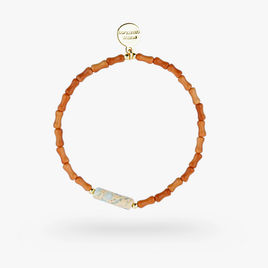 PEACE - Shoushan & Olive Wood- Harmony Root(Bracelet)