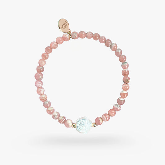 PEACE & WISDOM - Rhodochrosite - Rosy Glow (Bracelet)