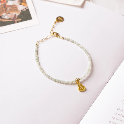 WEALTHY & FORTUNATE - Olive Jade - Jade Whisper (Bracelet)